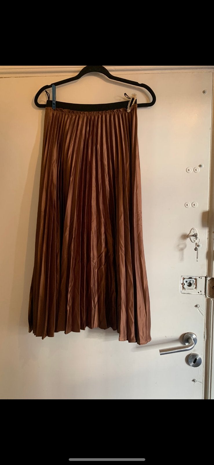 Zara geplooide midi rok maat S, Bruin, Ophalen of Verzenden, Maat 36 (S), Gedragen