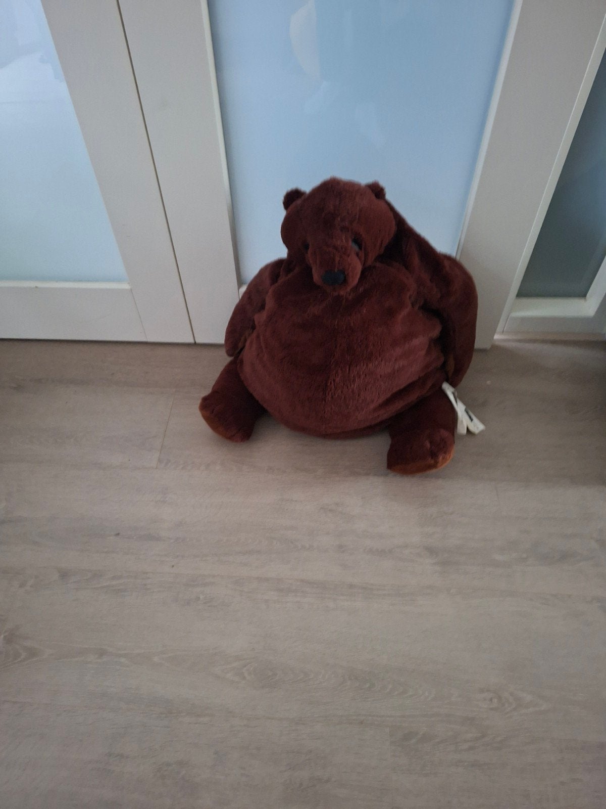 Grote zachte bruine teddybeer - IKEA Djungelskog, IKEA, Beer, Ophalen of Verzenden, Bruin