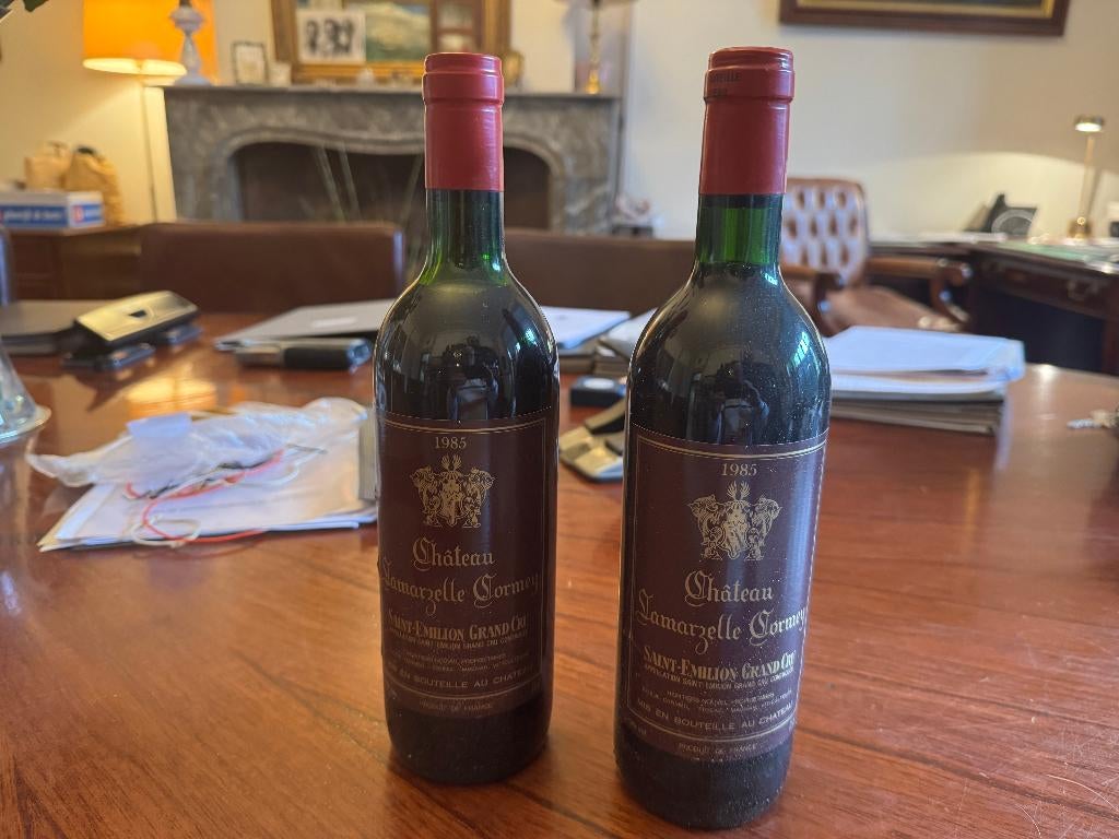 Wijn 1985 verzamelobject Saint-Emillion Grand Cru Lamarzelle, Ophalen, Frankrijk, Zo goed als nieuw, Rode wijn