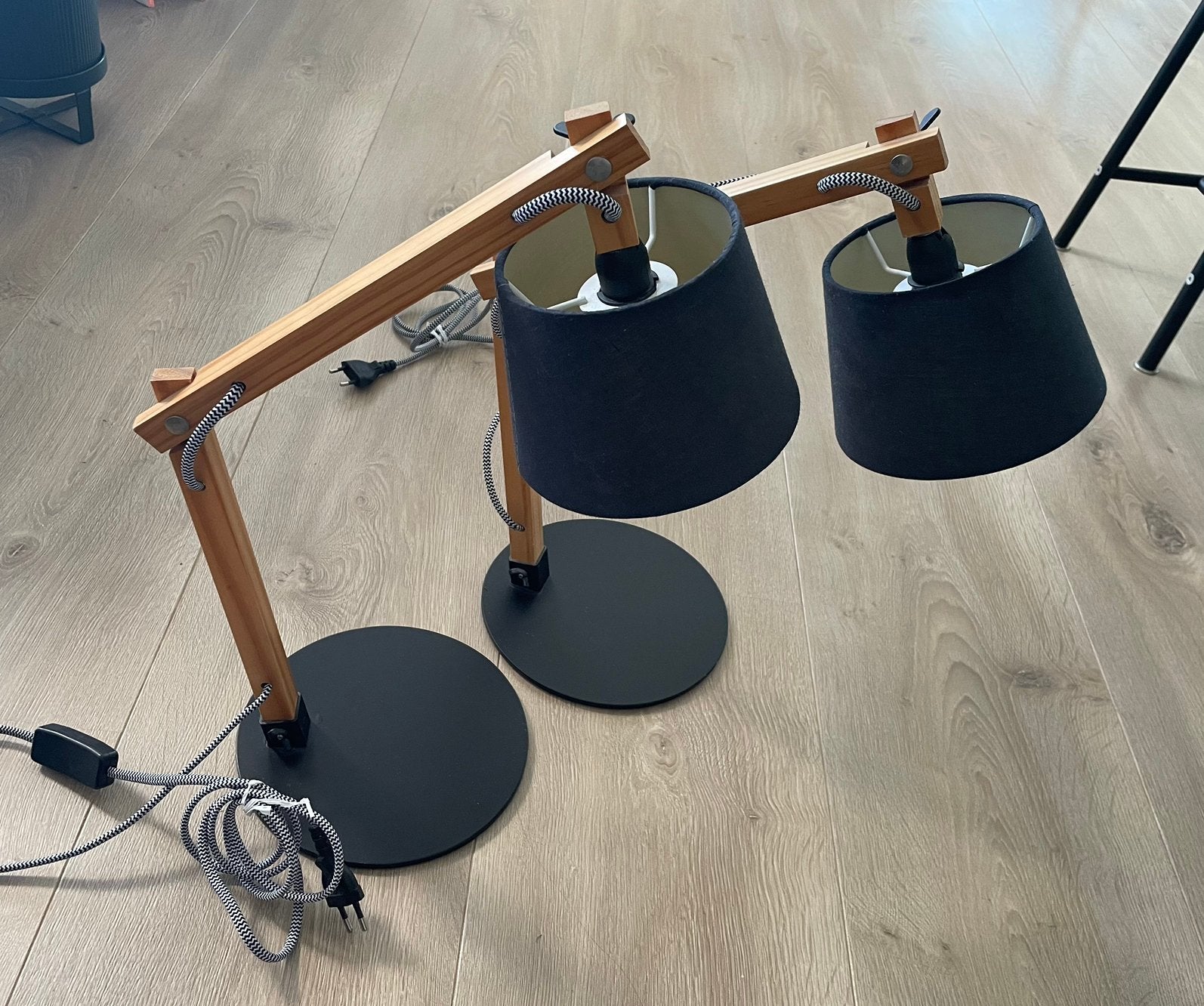 2 x mooie Tafellampen als nieuw *, Ophalen of Verzenden, Zo goed als nieuw