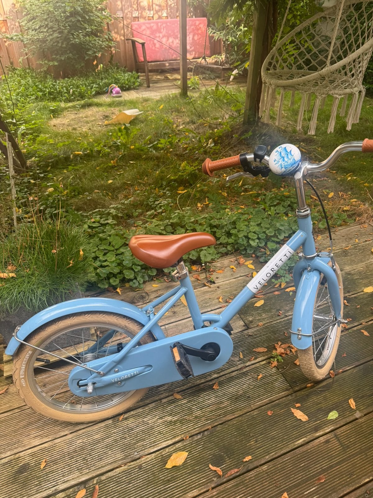 Veloretti Maxi kinderfiets - Blauw - 16 inch, Fietsen en Brommers, Ophalen, Gebruikt, Velgrem, 16 tot 20 inch