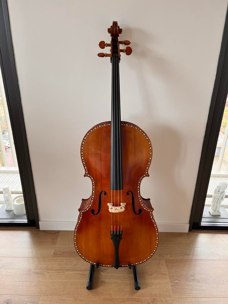 Master cello 4/4 “Hellier” kopie 1679 Stradivari model, Muziek en Instrumenten, Strijkinstrumenten | Cello's, Zo goed als nieuw