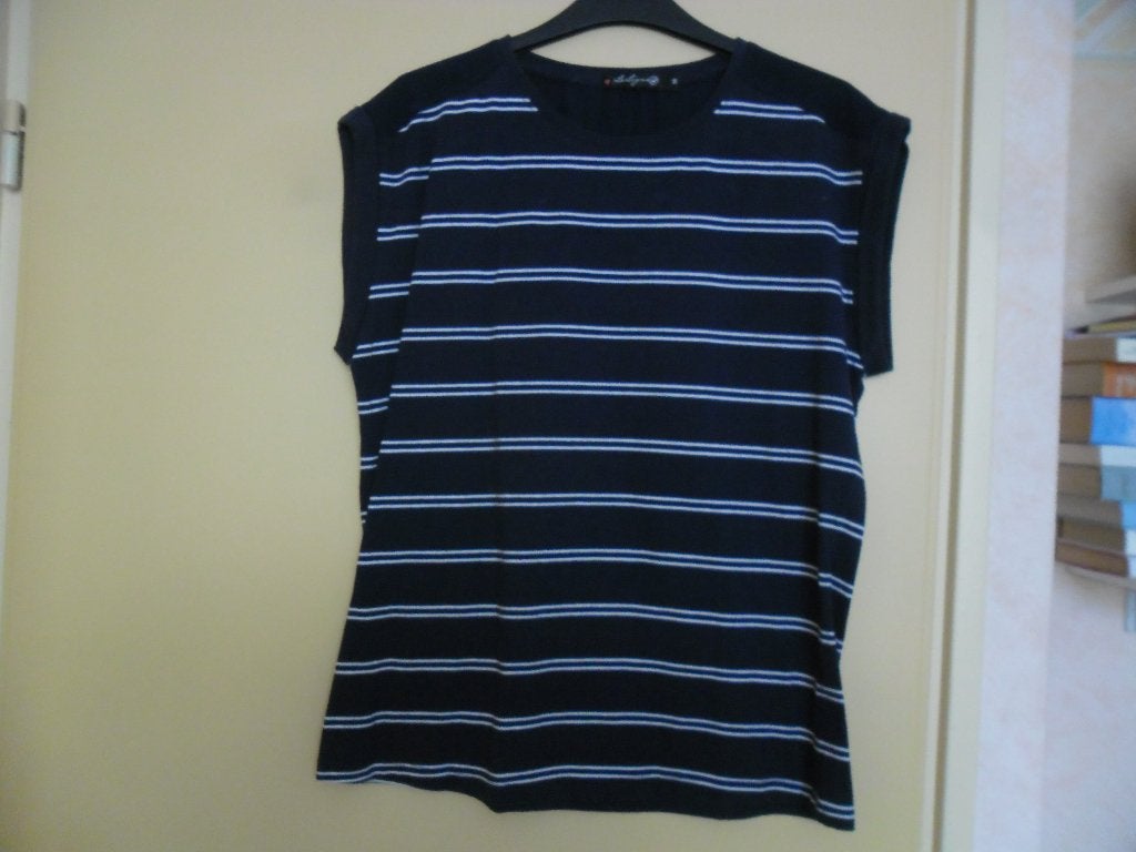 z.g.a.n. la ligna dames top. Maat M, Maat 38/40 (M), Blauw, Ophalen of Verzenden, Zo goed als nieuw