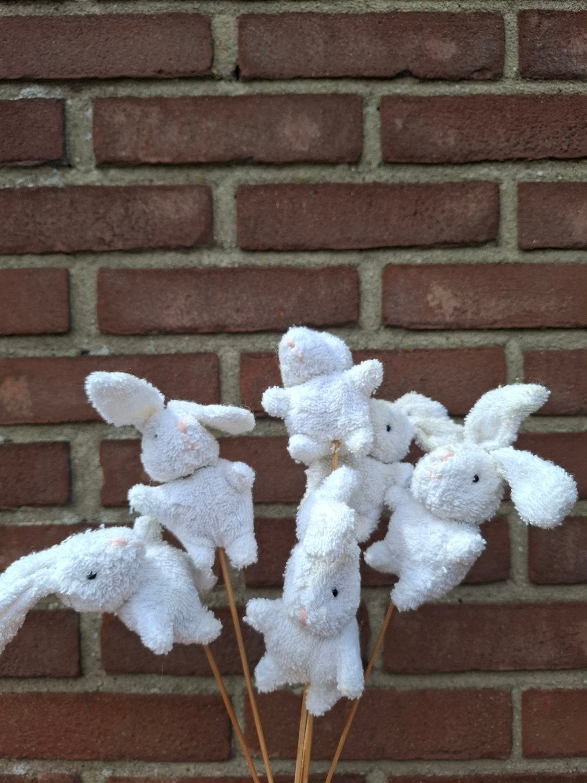 konijn konijntjes op stokje decoratie, Tuin en Terras, Tuinbeelden, Ophalen
