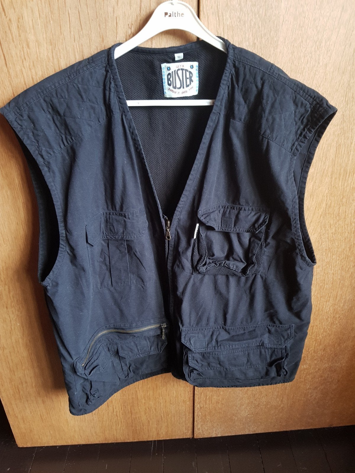 Stoer Zwart Utility Vest / Vissersvest 'Buster' – Maat XL, Ophalen of Verzenden, Maat 56/58 (XL), Zwart
