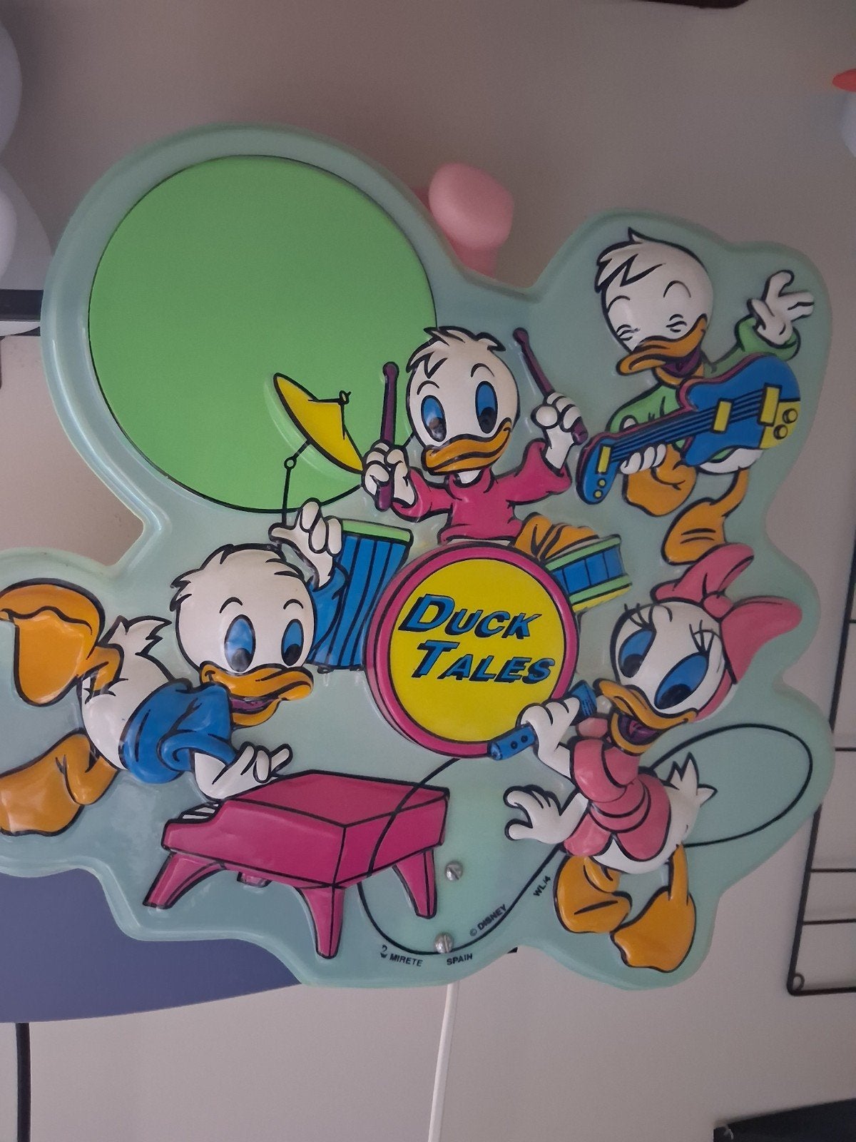 Vintage Ducktales lampje - Kwik, Kwek, Kwak en Katrien, Ophalen of Verzenden, Gebruikt
