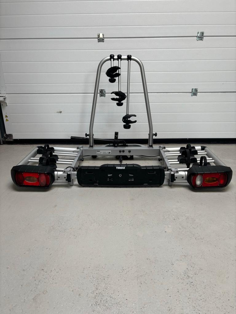 Thule EuroClassic Pro 903 Trekhaak Fietsendrager, Auto diversen, Fietsendragers, Gebruikt, Trekhaakdrager, 3 fietsen of meer, Brede banden