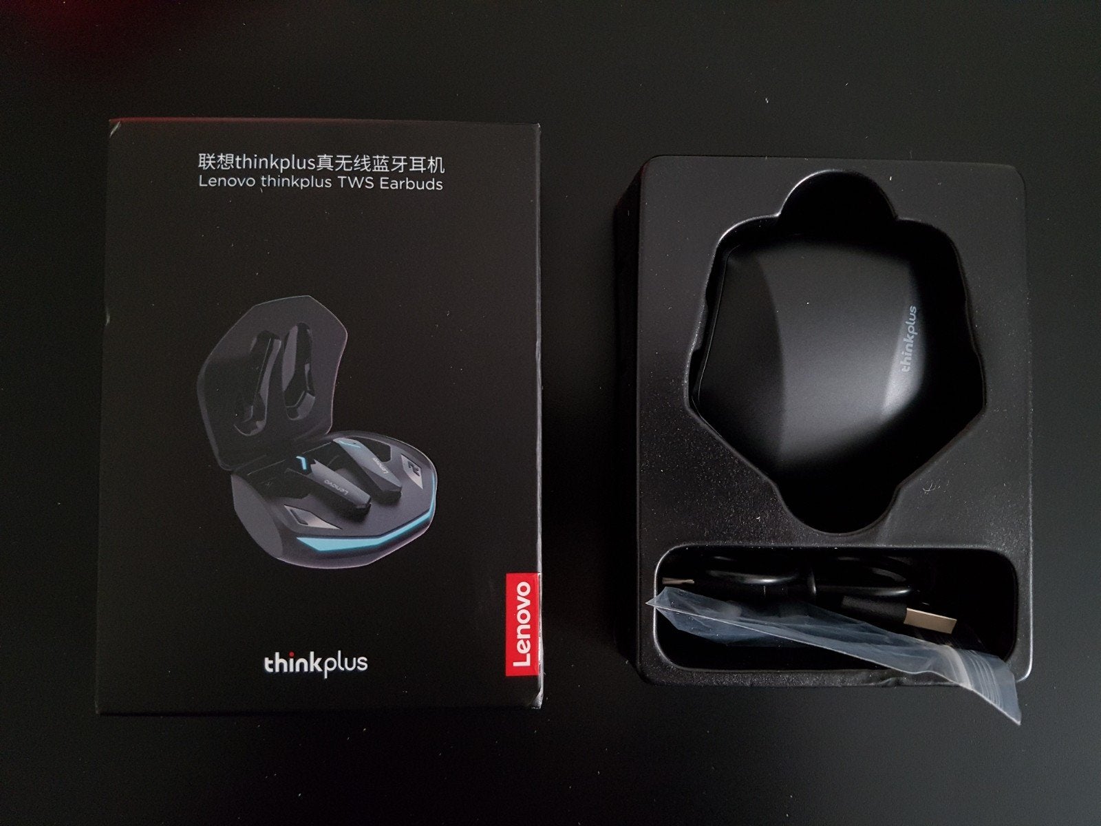 Lenovo Oordopjes, Zwart, In gehoorgang (in-ear), Overige merken, Nieuw