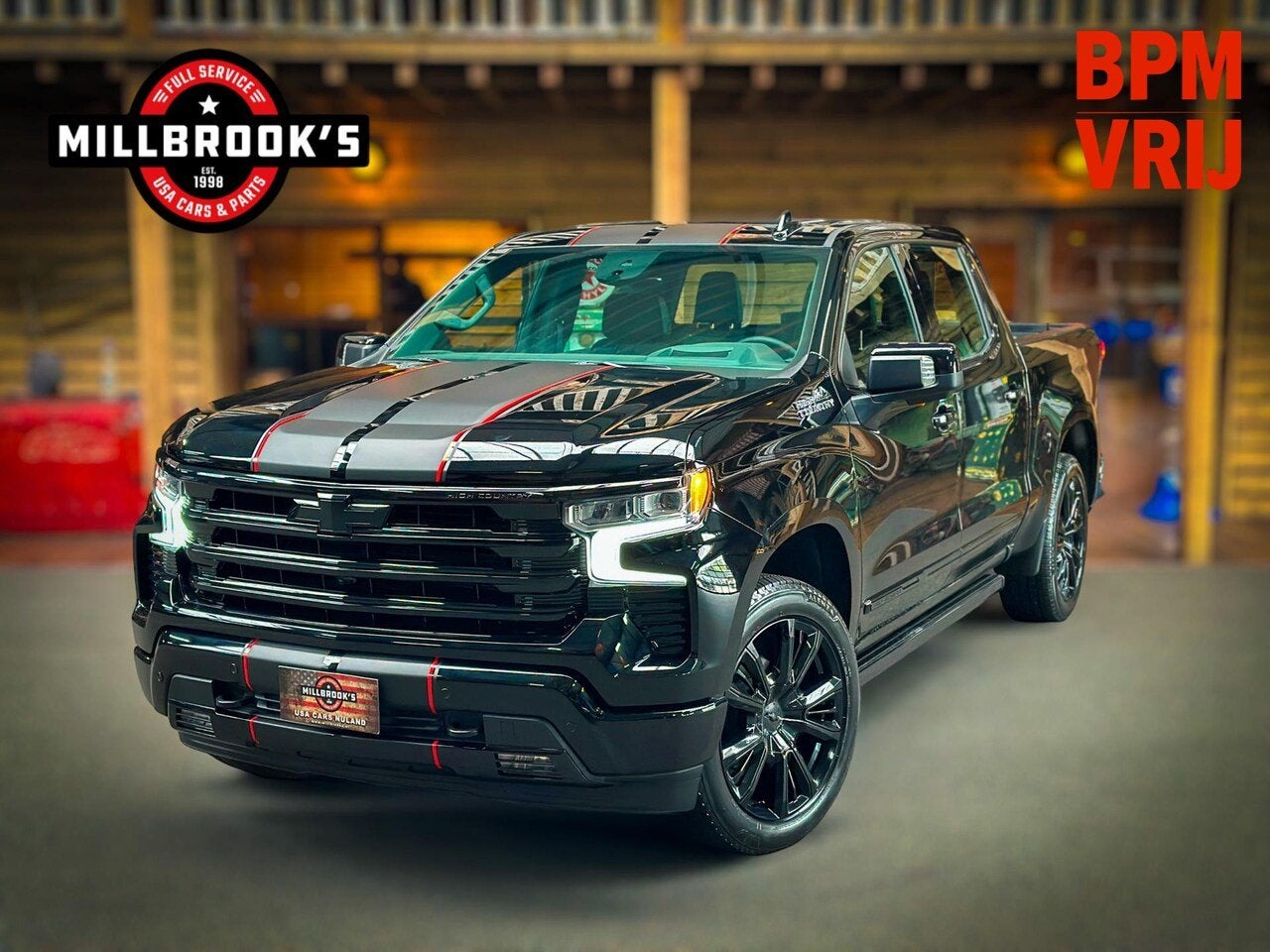 Chevrolet Silverado High Country Black Edition 6.2 V8 420 PK, Automaat, Met garantie (alle), Leder, 420 pk