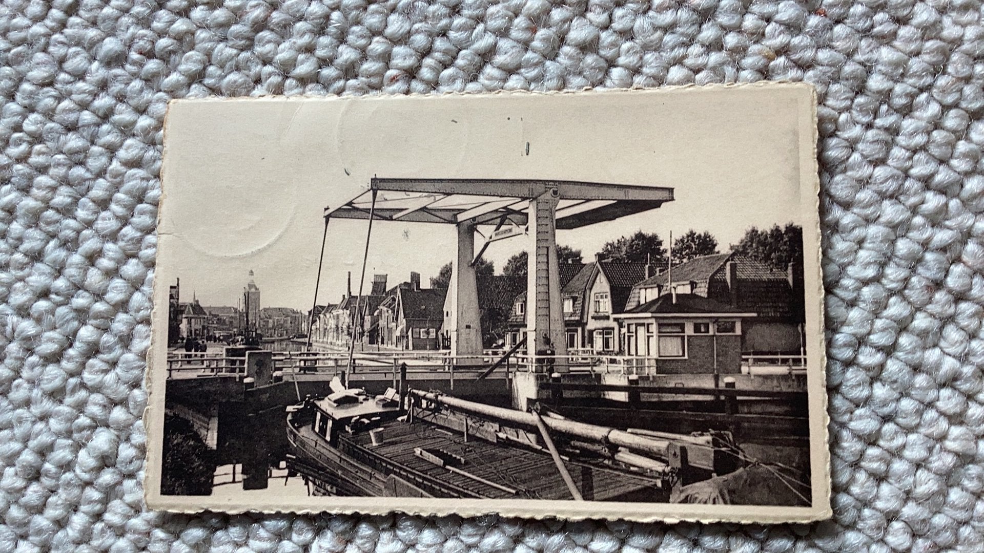Ansichtkaart Meppel Knoppersbrug 1957. 923, Ophalen of Verzenden, 1940 tot 1960, Gelopen, Drenthe