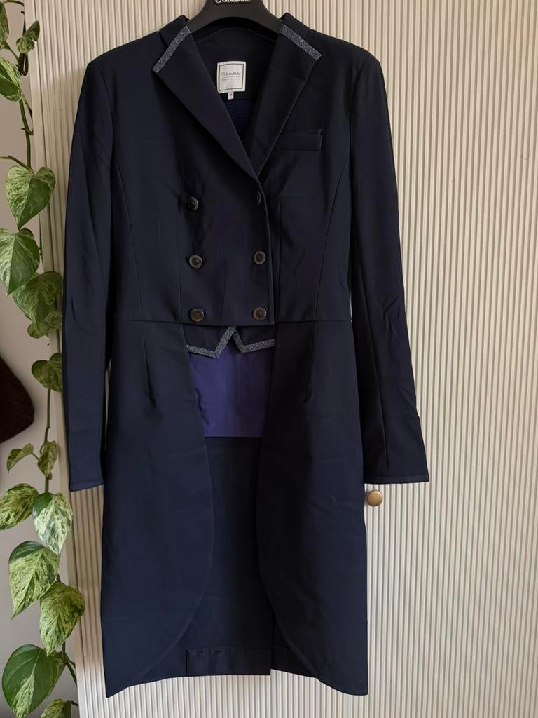 Samshield slipjas Crystal Fabric Navy, Dieren en Toebehoren, Paardrijkleding, Zo goed als nieuw, Bovenkleding, Dressuur, Ophalen of Verzenden