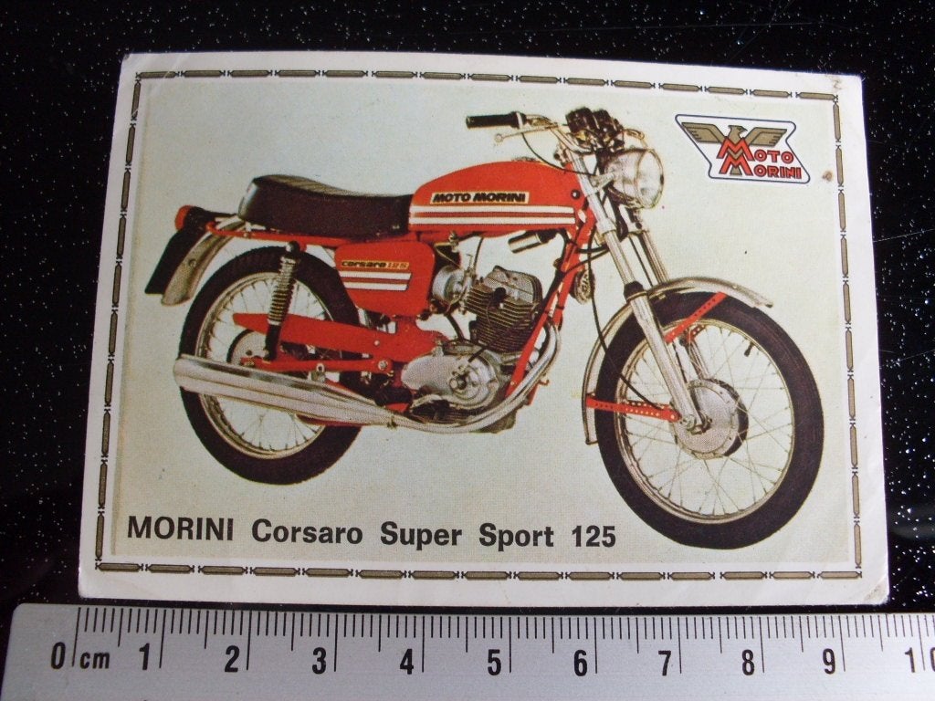 panini sticker supermoto morini corsaro super sport 125, Verzenden, Zo goed als nieuw, Auto of Motor