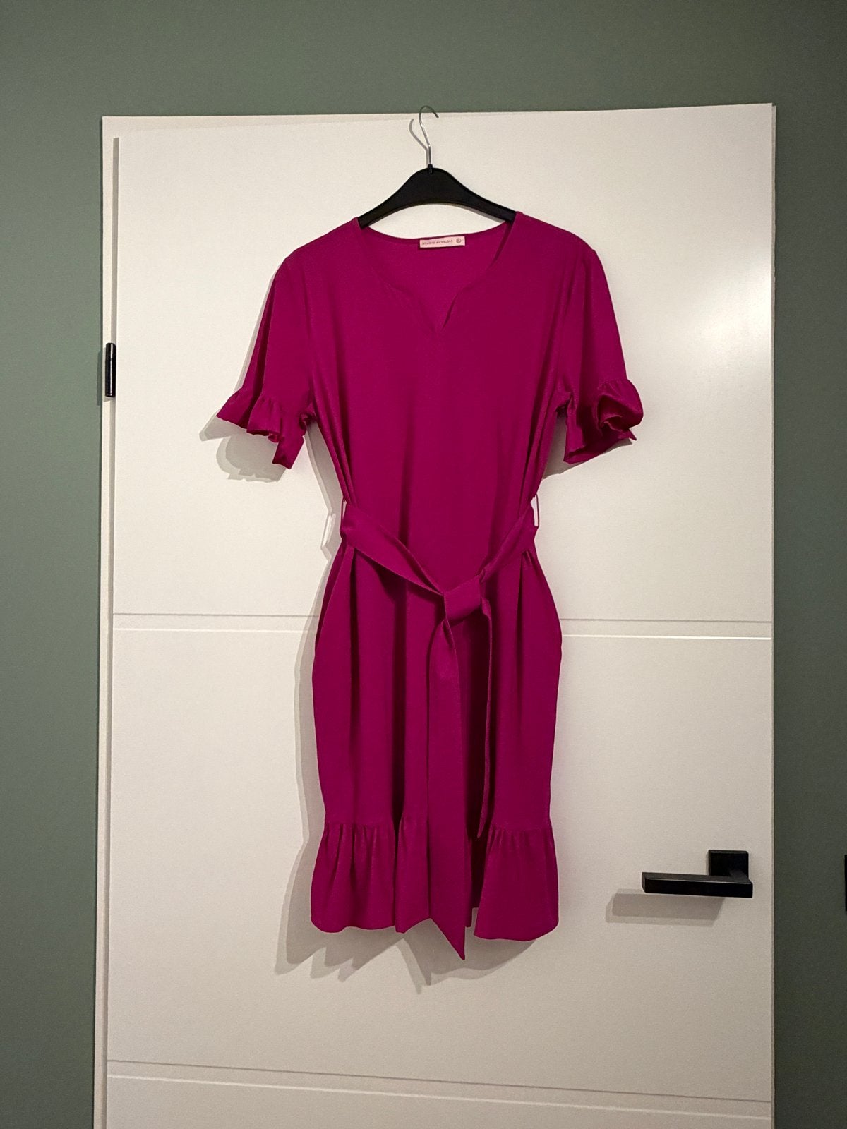Studio Anneloes Jurk Fuchsia Maat XL, Kleding | Dames, Maat 46/48 (XL) of groter, Ophalen of Verzenden, Zo goed als nieuw, Knielengte
