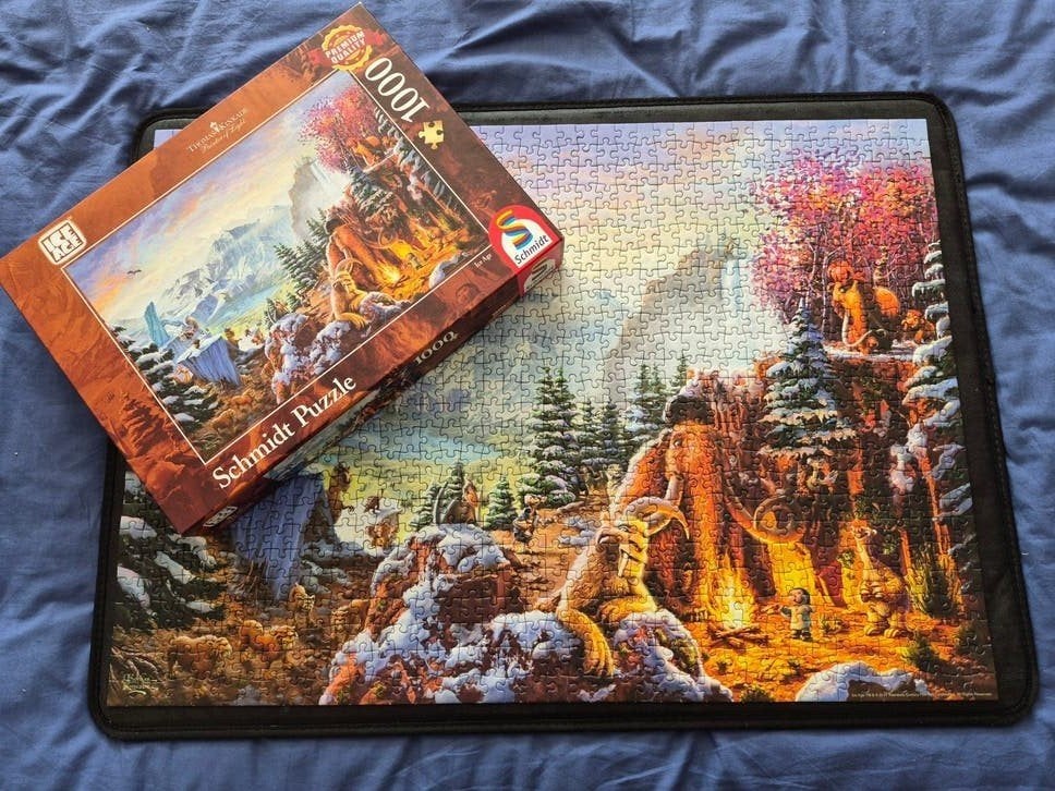 Schmidt Ice Age Kinkade puzzel, Ophalen, 500 t/m 1500 stukjes, Zo goed als nieuw, Legpuzzel