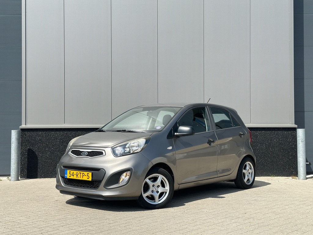 Kia Picanto 1.2 CVVT Airco 5-deurs, Auto's, Voorwielaandrijving, Euro 5, Gebruikt, Zwart