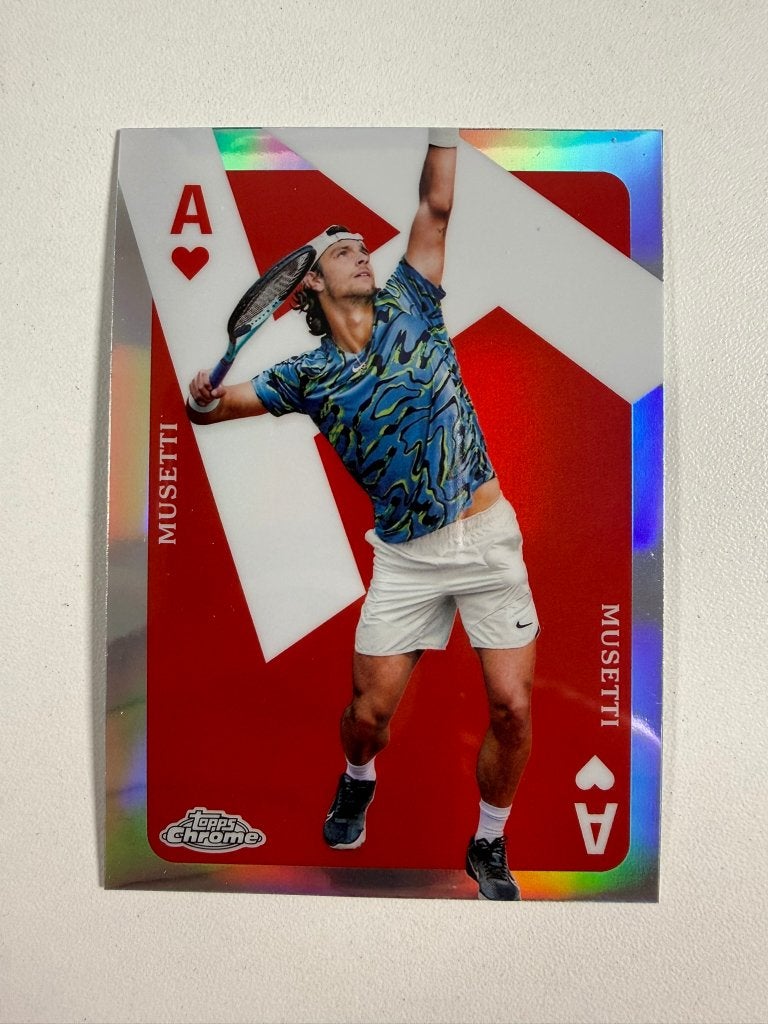 Lorenzo Musetti Aces Tennis Chrome 2024, Ophalen of Verzenden, Nieuw, Overige sporten, Poster, Plaatje of Sticker
