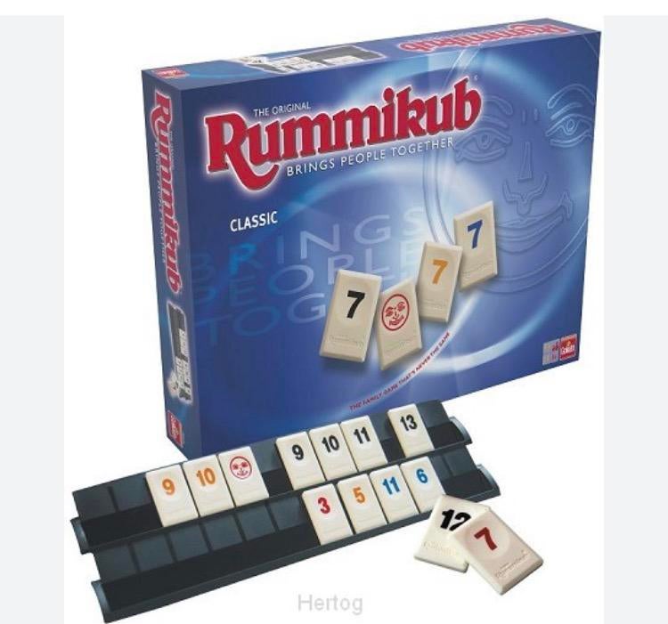Rummikub Classic XL met grote bordjes en grote stenen Large, Ophalen of Verzenden, Zo goed als nieuw