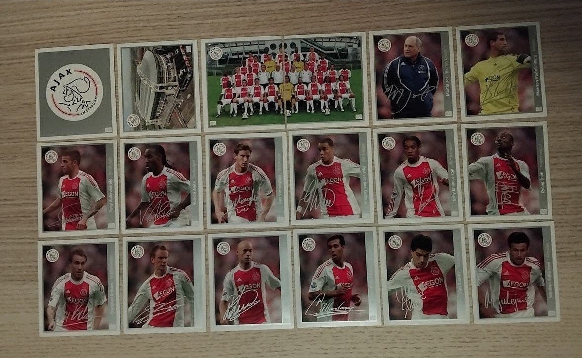 AH Eredivisie 2010-2011 - compleet setje Ajax o.a. Suarez, Verzamelen, Ophalen, Zo goed als nieuw, Ajax, Poster, Plaatje of Sticker