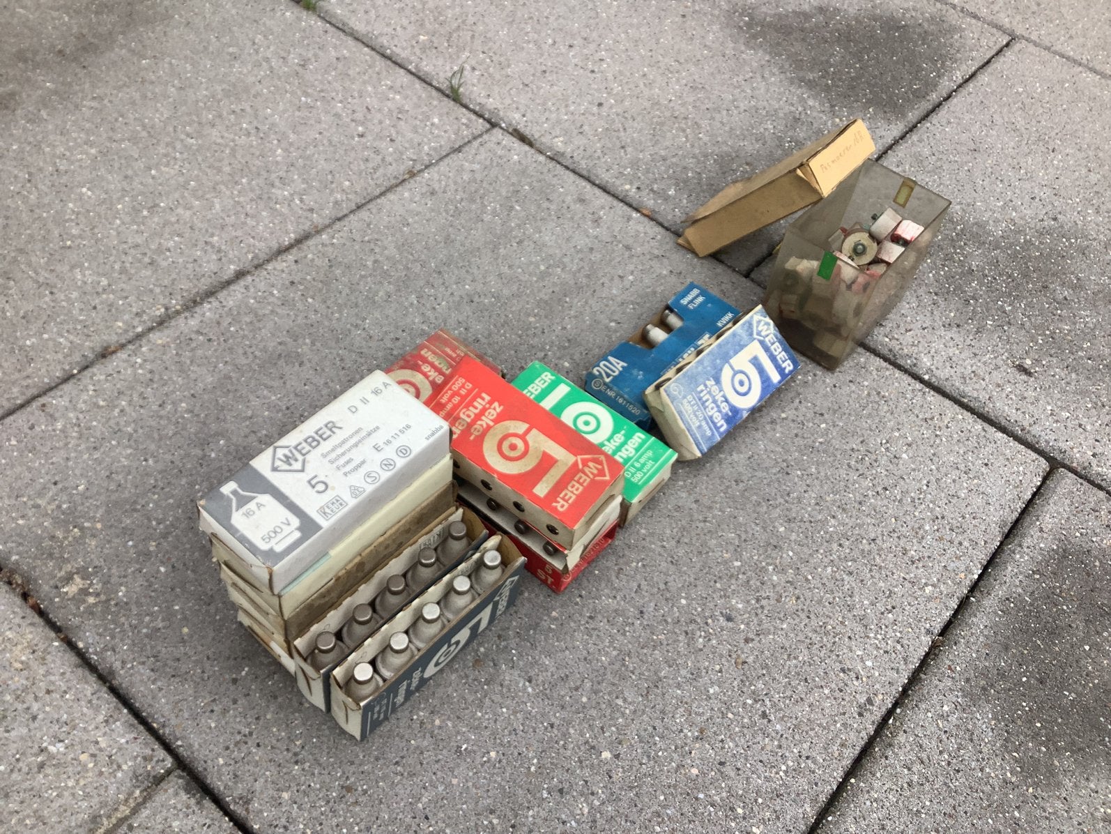 Zekeringen, Ophalen, Nieuw, Overige typen