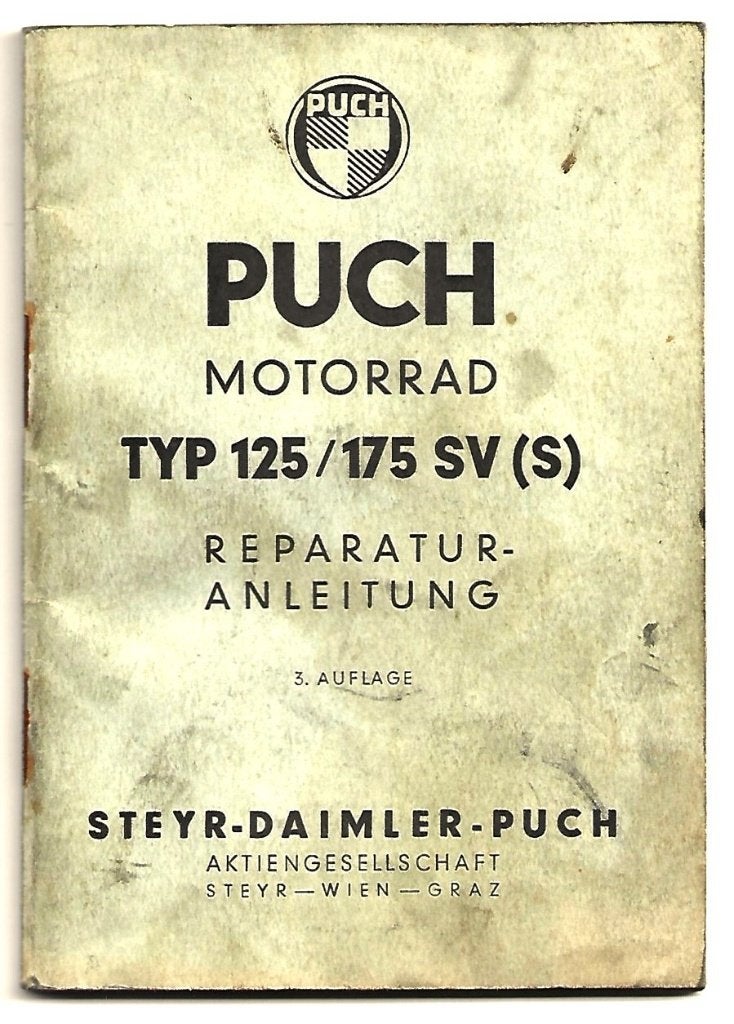 Puch 125 175 SV (S) Reparaturanleitung reparatieboek (7424z), Motoren, Verzenden, Overige merken