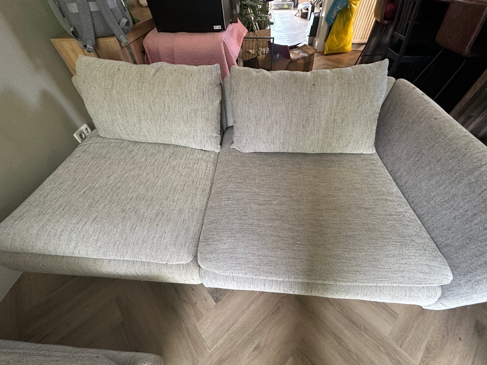 Ikea Söderhamn 3-zitsbank met extra armleuning, Ophalen, Gebruikt, Driepersoons, 75 tot 100 cm
