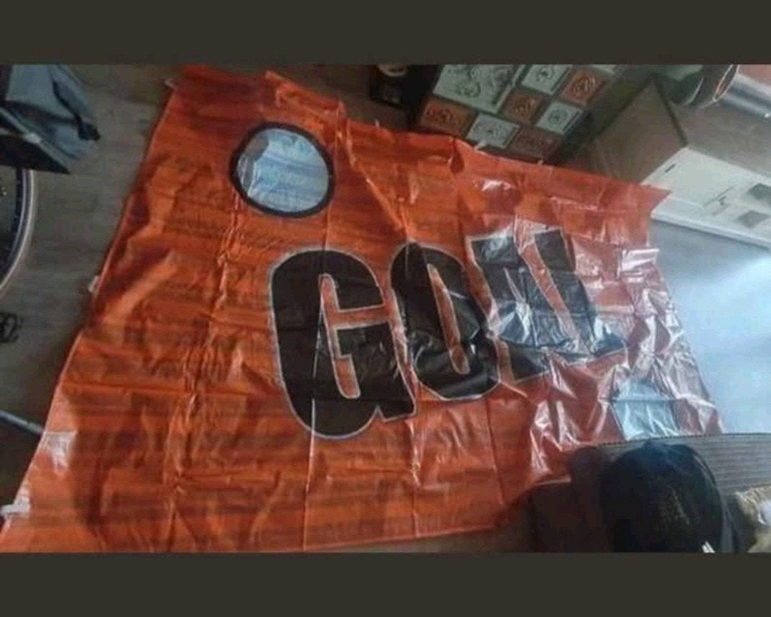 Mooi groot Oranje EK/WK Voetbal Spandoek (245 x 180 cm), Ophalen of Verzenden, Nieuw