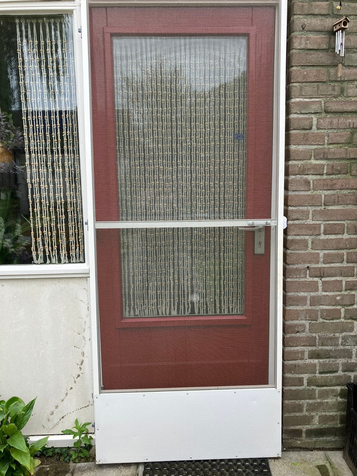Aluminum hordeur, Doe-het-zelf en Verbouw, Deuren en Horren, Ophalen, Gebruikt, 80 tot 100 cm, Hordeur