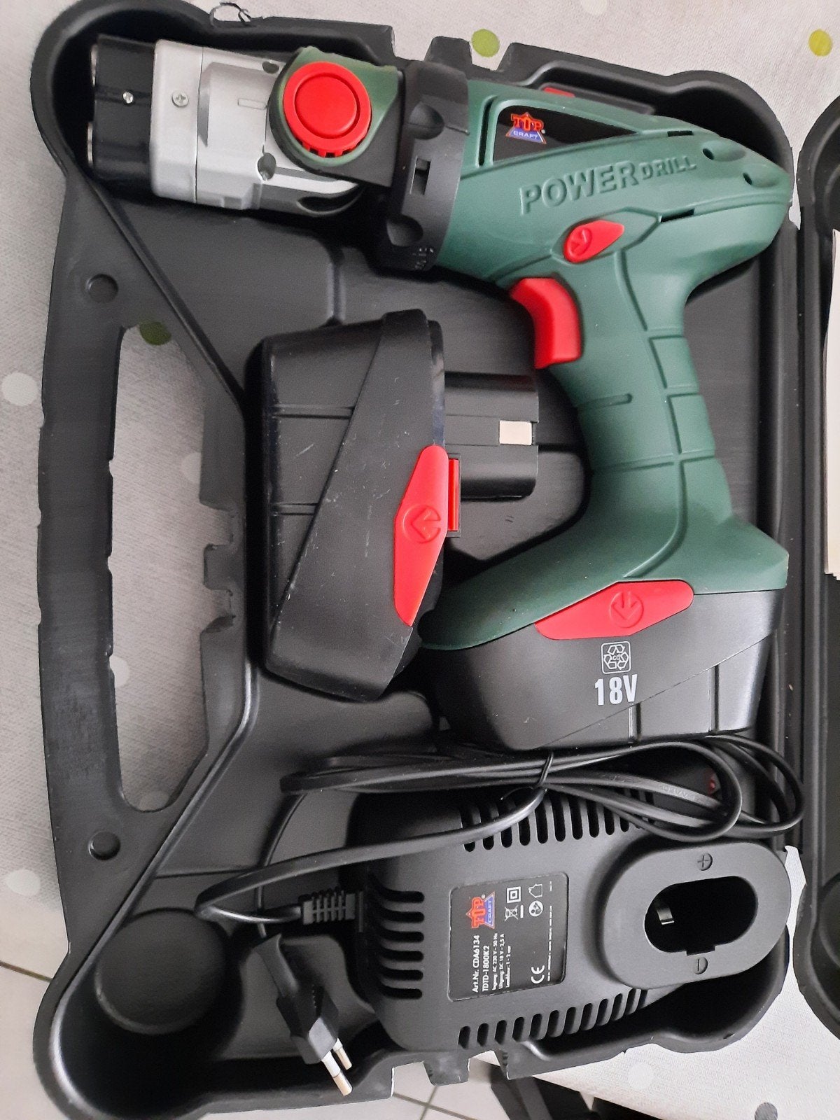Nieuwe Topcraft Power Drill 18V Boor- en Schroefmachine, Ophalen of Verzenden, Nieuw, Boor- en Schroefmachine