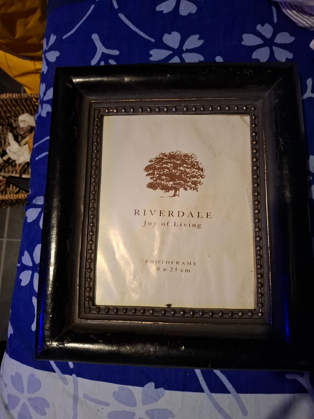 Riverdale fotolijst 10x15 cm - Zwart met goudkleurige rand, Ophalen, Gebruikt, Hangend, Fotolijst