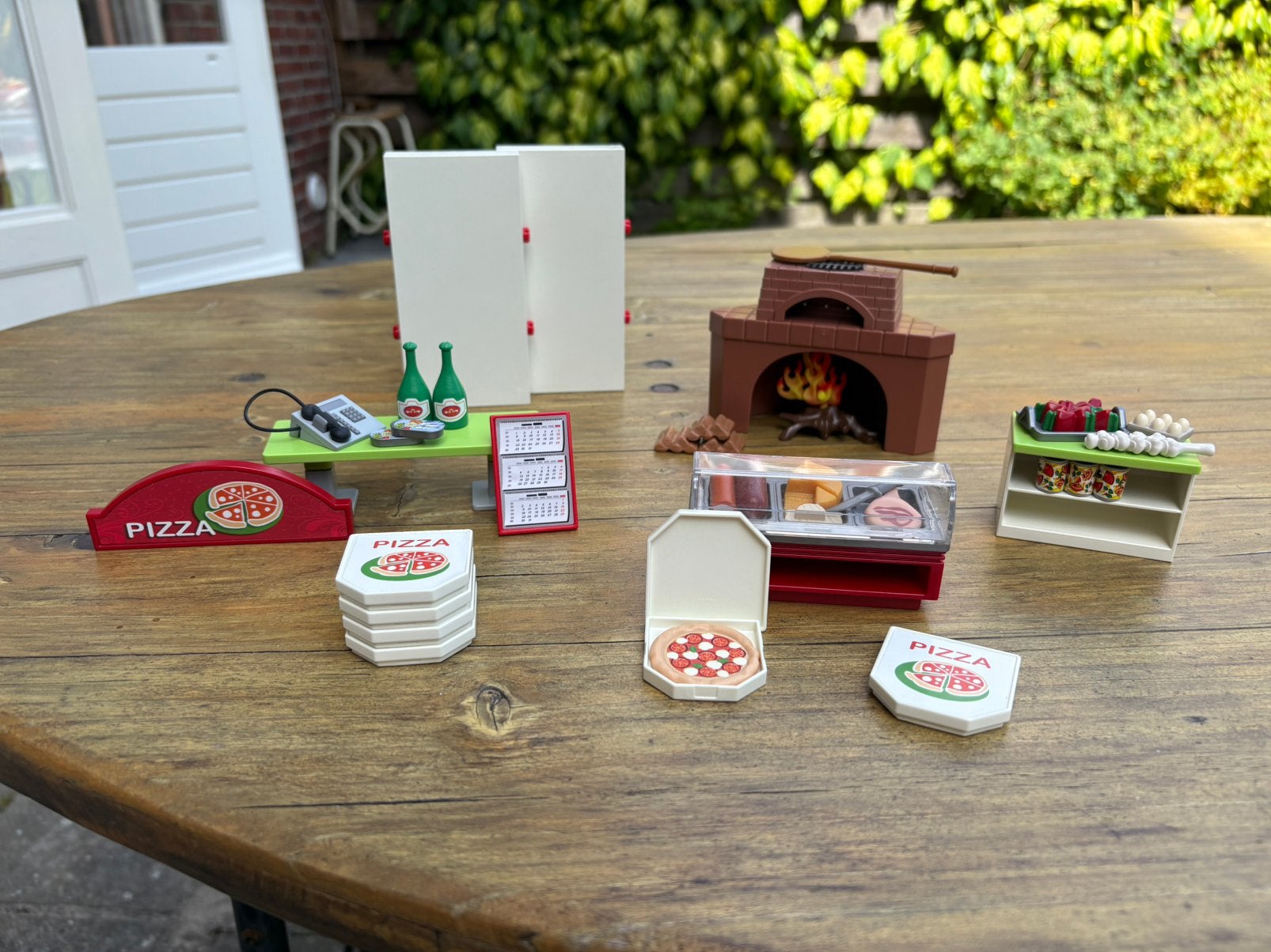 Playmobil pizzeria interieur, Ophalen of Verzenden, Zo goed als nieuw, Poppenhuis