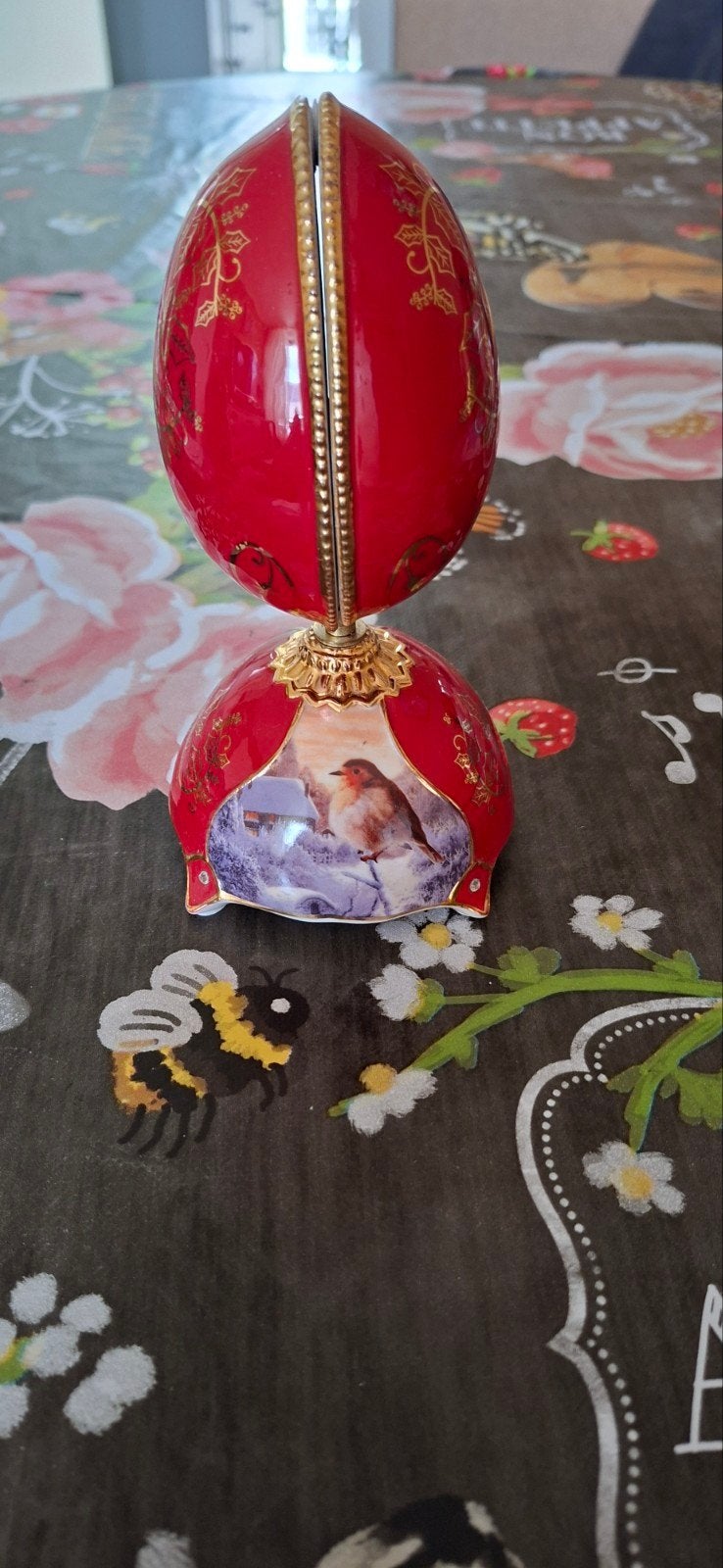 Muzikaal Faberge-stijl ei - Jewel of Christmas, Verzamelen, Ophalen of Verzenden, Zo goed als nieuw