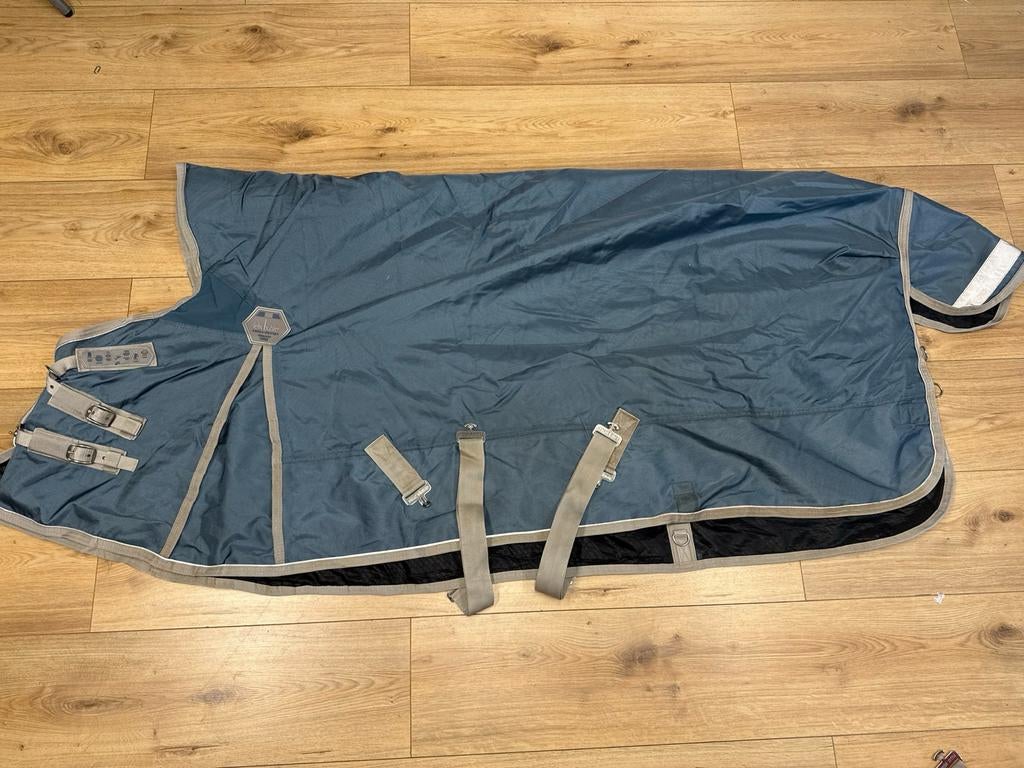 Felix buhler regendeken 50g blauw 185, Dieren en Toebehoren, Paarden en Pony's | Dekens en Dekjes, Ophalen of Verzenden, Zo goed als nieuw