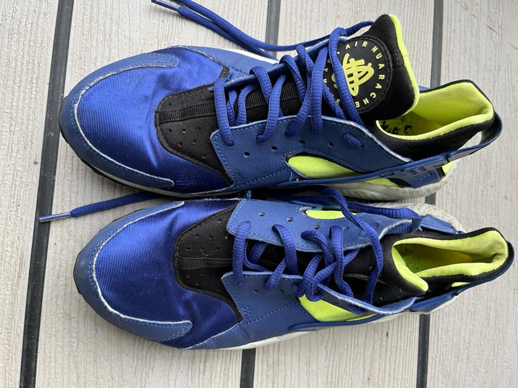 Mooie blauwe Nike air sneakers, Ophalen of Verzenden, Zo goed als nieuw, Blauw, Sneakers of Gympen