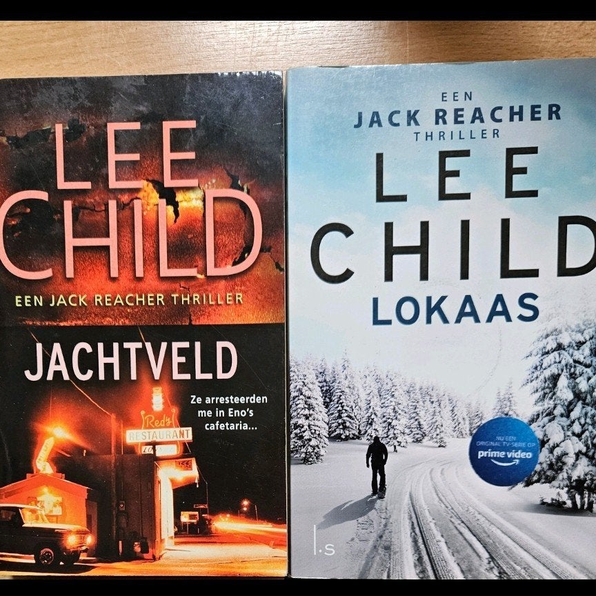 Zgan: 2 x spannende paperbacks van Lee Child 5€ pst, Ophalen of Verzenden, Zo goed als nieuw