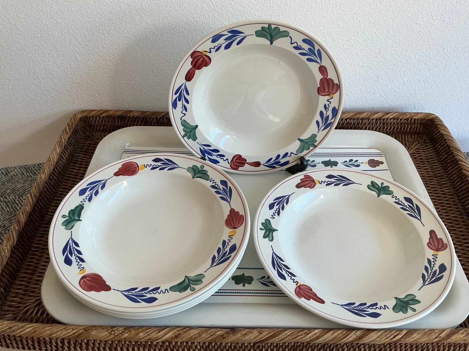 Boerenbont Boch België (Soep/Pasta bord ), Ophalen of Verzenden, Zo goed als nieuw, Aardewerk, Bord(en)