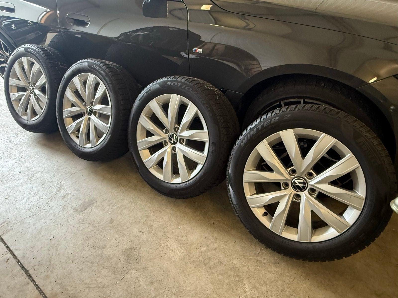 Winterset golf passat touran polo 215/55 R17 - winterbanden, Auto-onderdelen, Banden en Velgen, Ophalen, Banden en Velgen, 17 inch