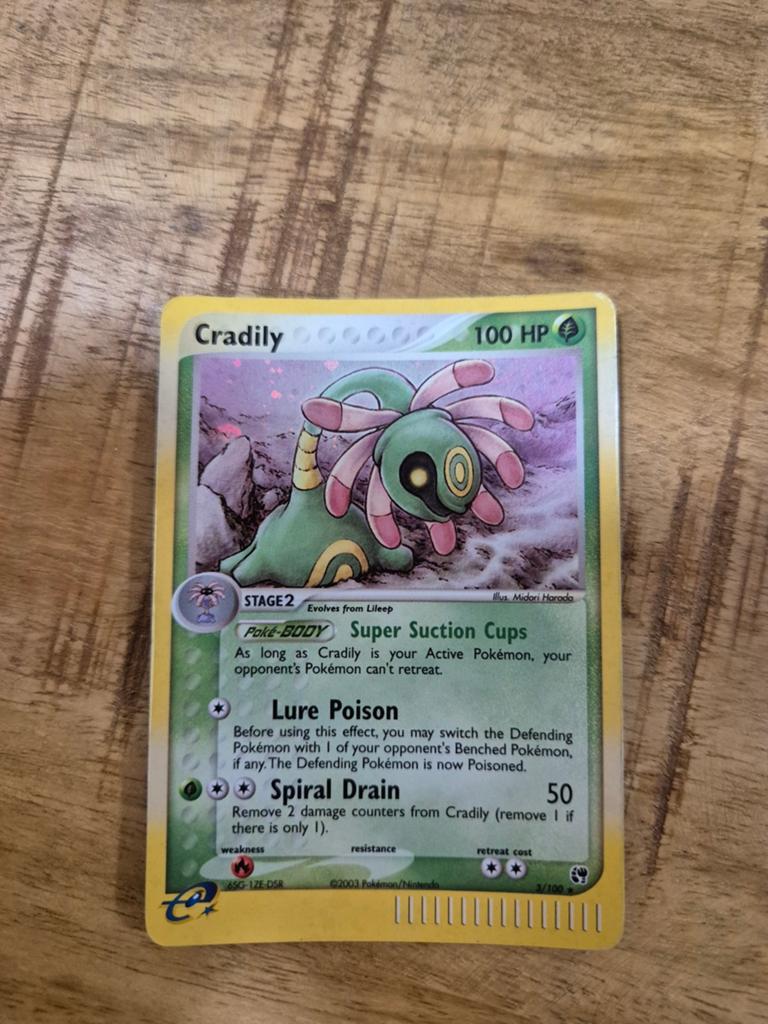 Pokemonkaart Cradily Holo, Ophalen, Zo goed als nieuw