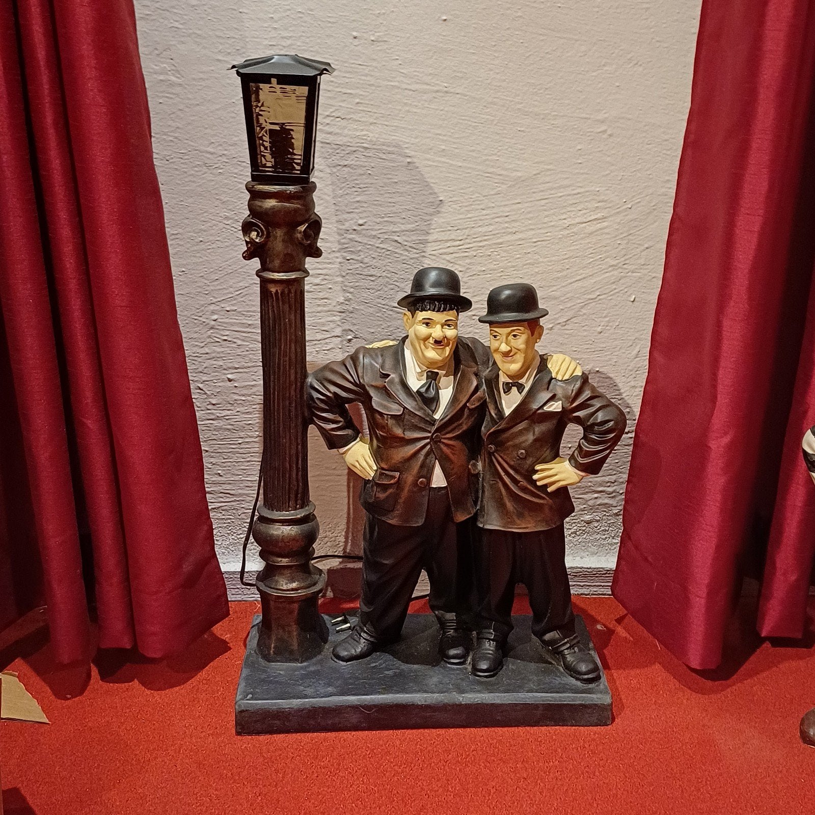 Laurel en Hardy lantaarn, Verzamelen, Beelden en Beeldjes, Ophalen, Gebruikt