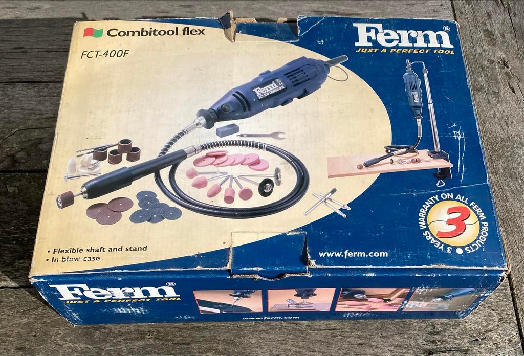 Ferm Combitool flex FCT-400F met accessoires en koffer, Ophalen of Verzenden, Nieuw