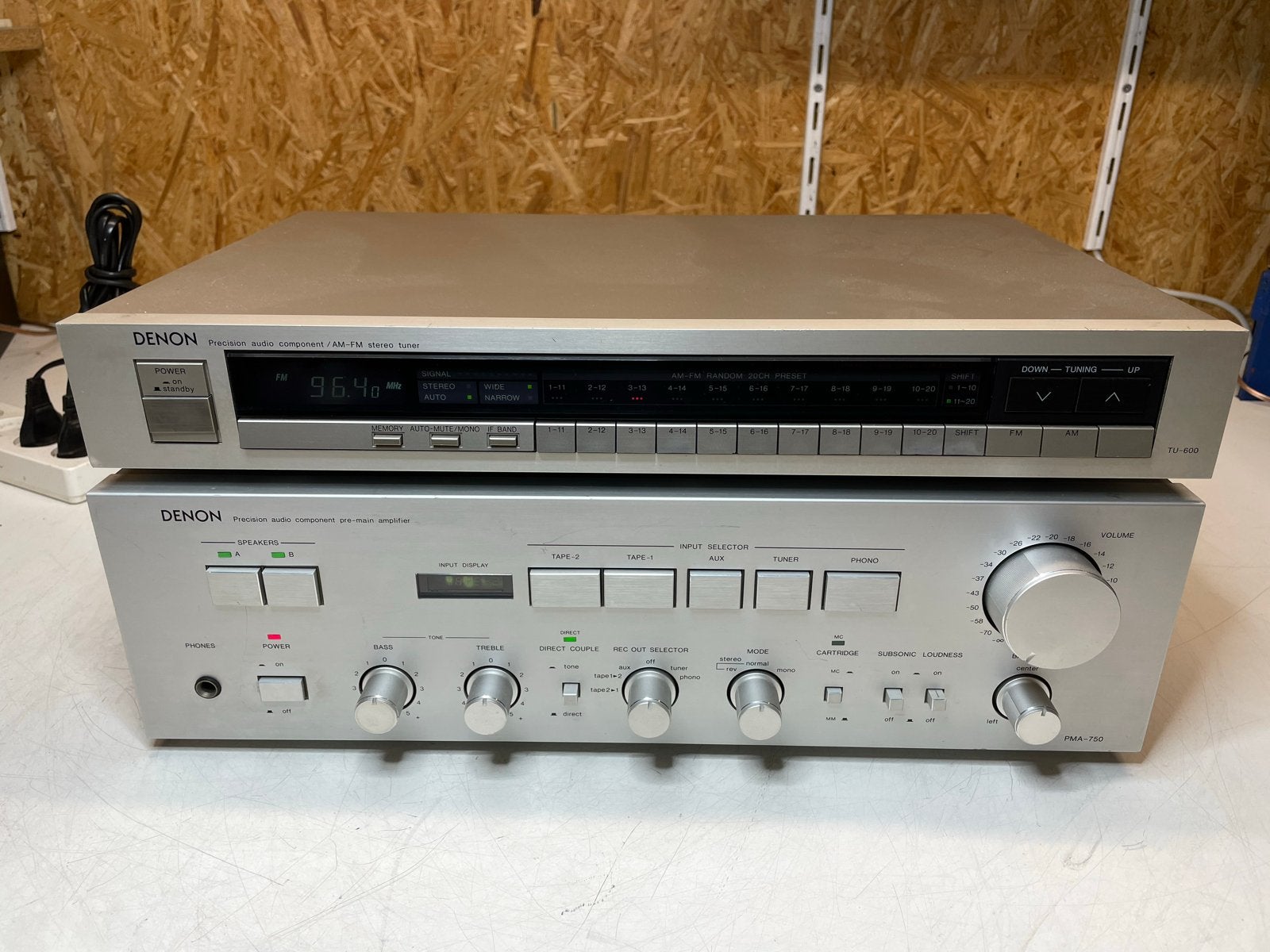 Denon PMA-750 Versterker & TU-600 Tuner - Vintage Set, Audio, Tv en Foto, Stereo-sets, ...., Denon, ...., Gebruikt