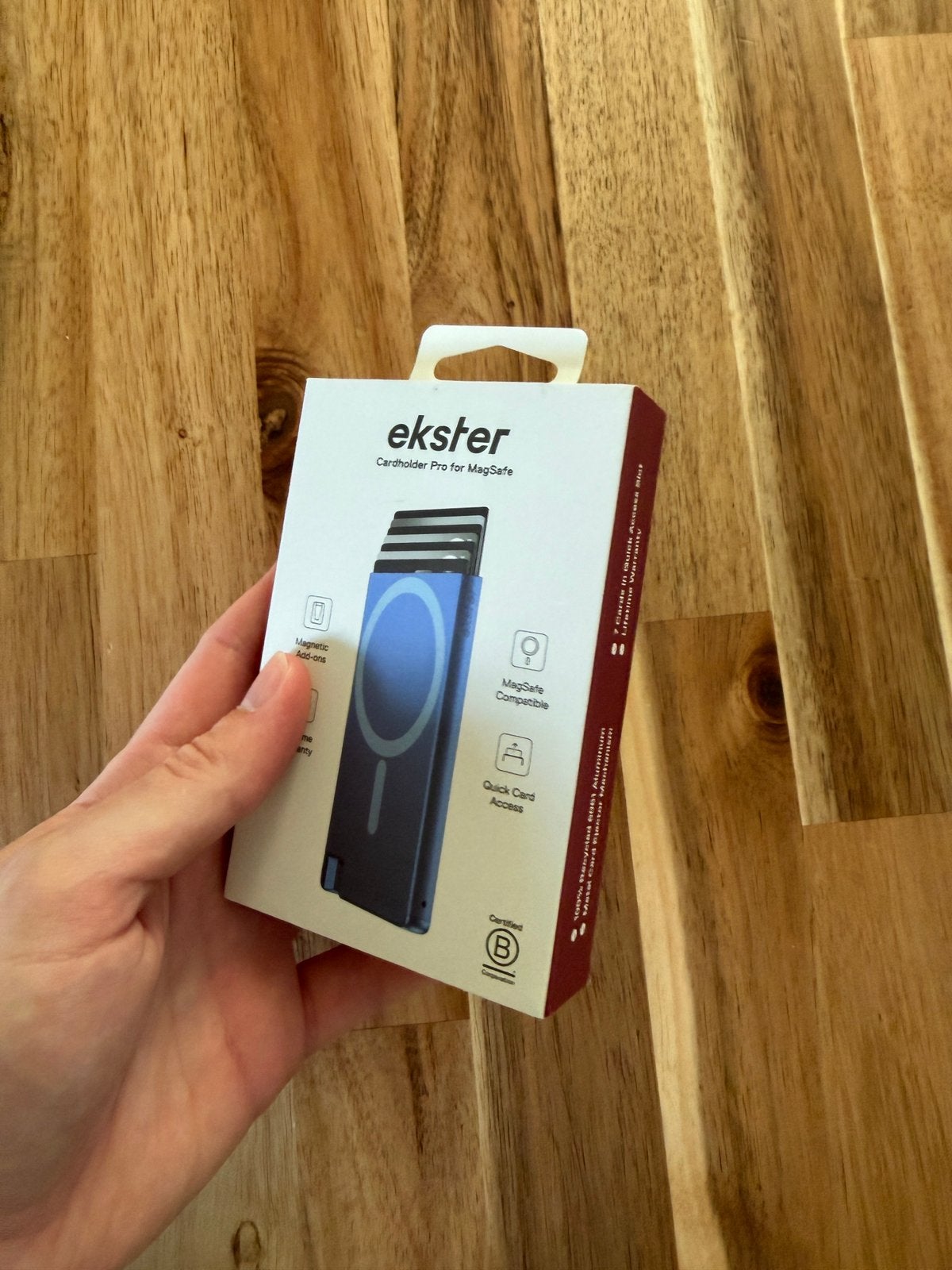 Ekster magsafe wallet cardholder pro, Sieraden, Tassen en Uiterlijk, Portemonnees, Ophalen of Verzenden, Zo goed als nieuw, Zwart