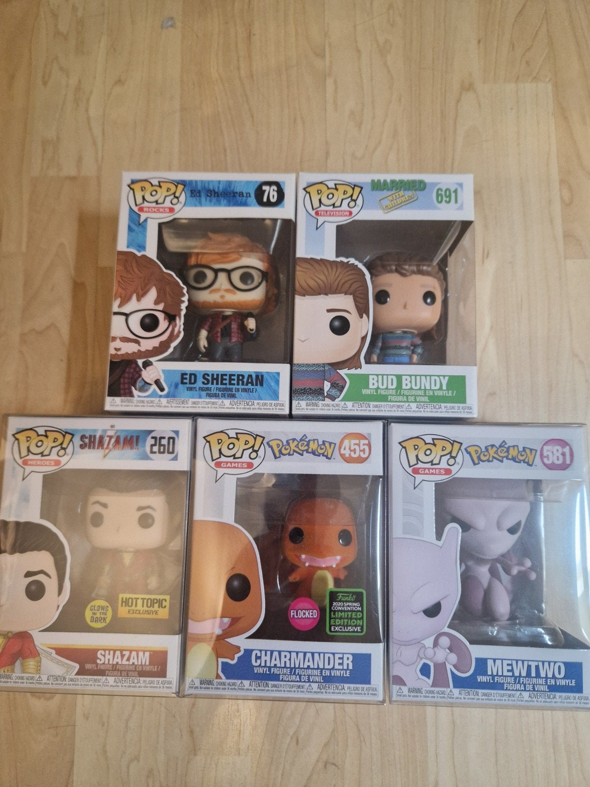 Funko Pop! Collectie: Ed Sheeran, Bud Bundy, Shazam, Pokémon, Ophalen of Verzenden, Nieuw