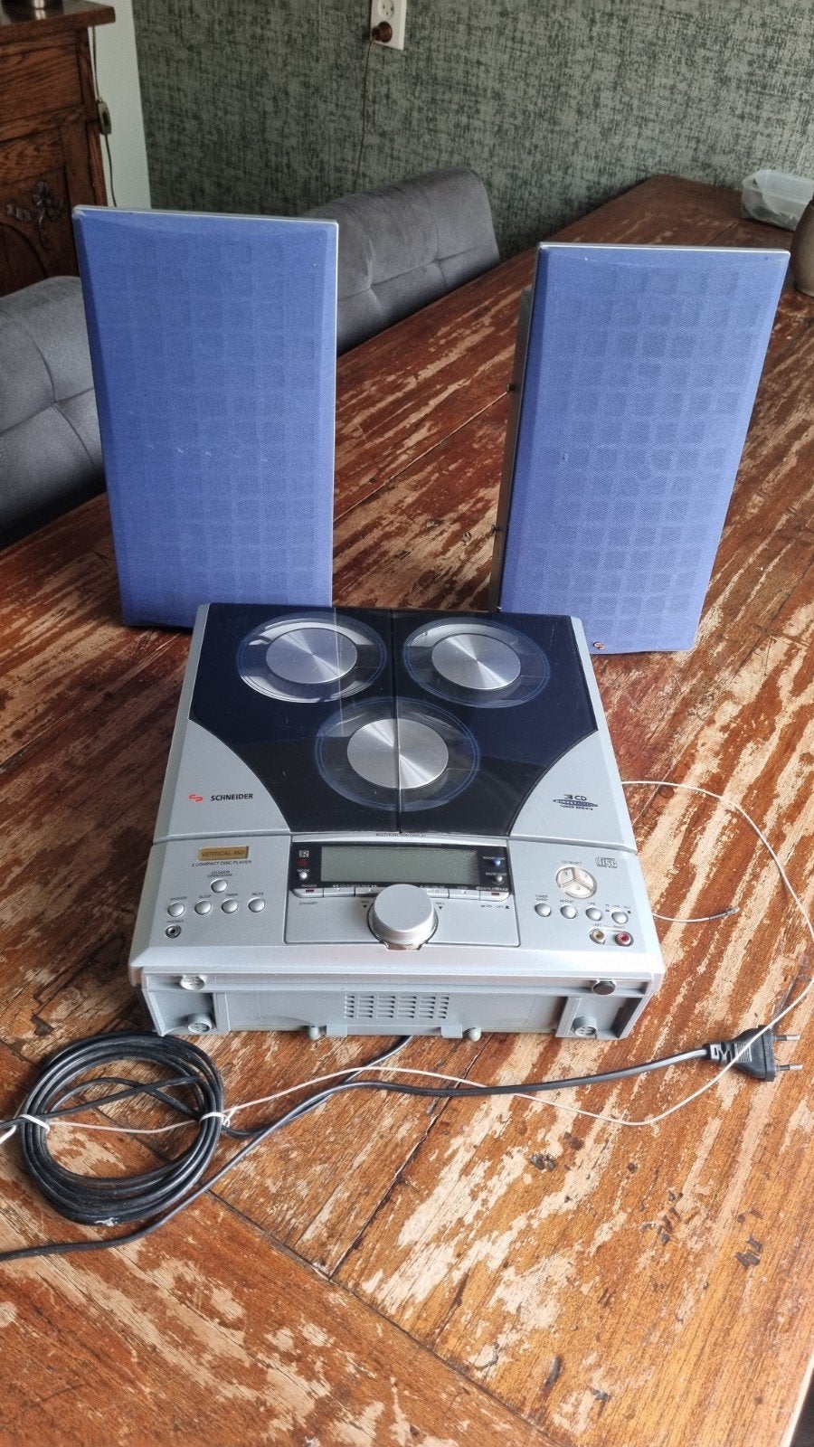 Schneider 3-CD wisselaar+ speaker&afstandbediening, Ophalen of Verzenden, Gebruikt