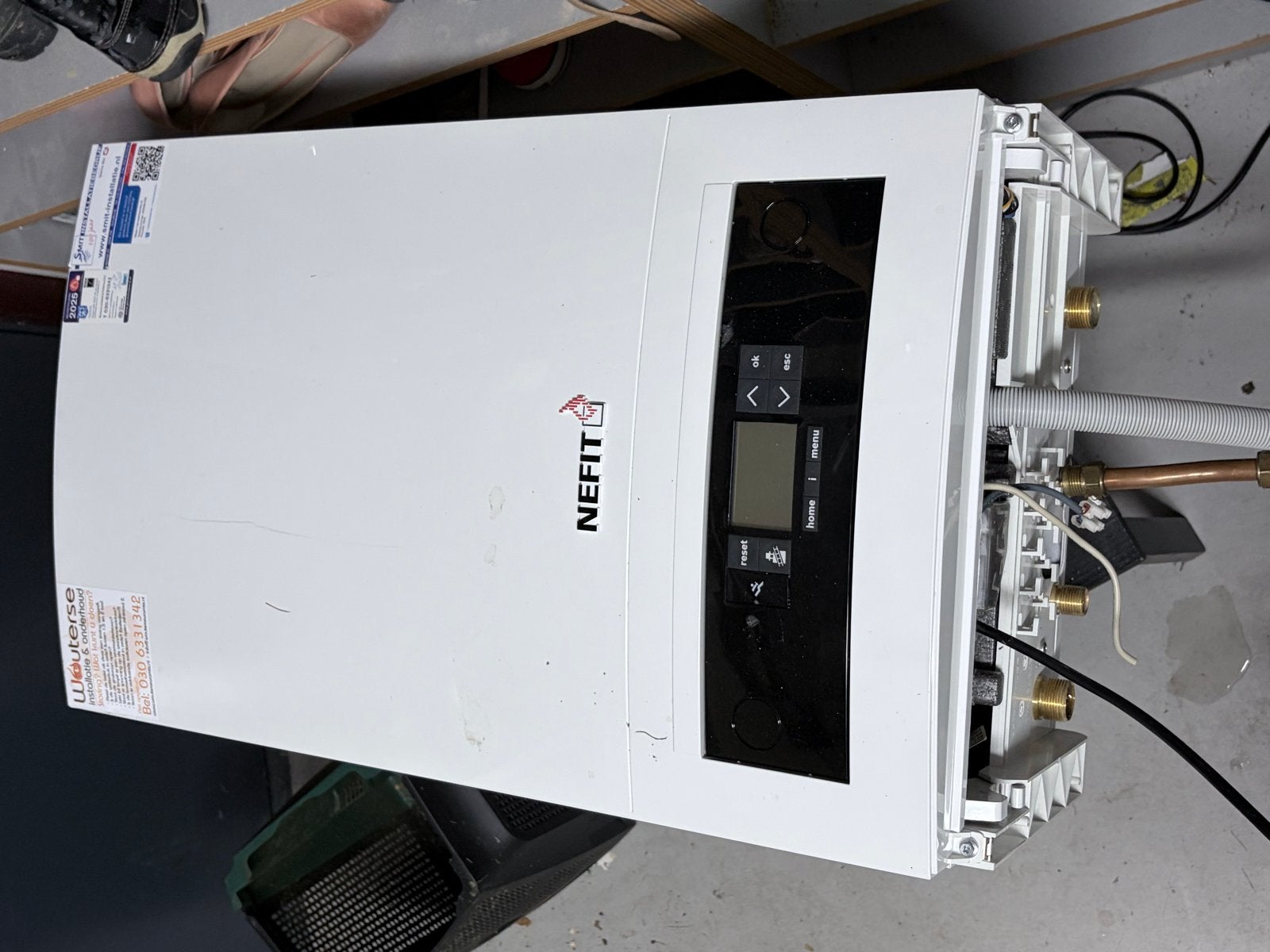 Nefit EcomLine Classic HRC 30H CV-ketel + Nefit Thermostaat, Ophalen, Gebruikt, Hoog rendement (Hr), Cv-ketel of Combi-ketel