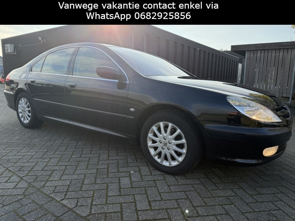 Peugeot 607 2.0-16V AIRCO LEDER NAVIGATIE.....GEEN APK, Voorwielaandrijving, 136 pk, 4 cilinders, Zwart