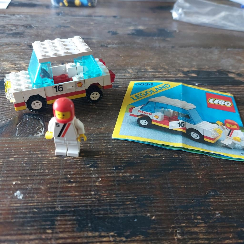 LEGO 6634 Rally Auto met Coureur - Legoland Classic, Compleet, Gebruikt, Overige thema's, Lego