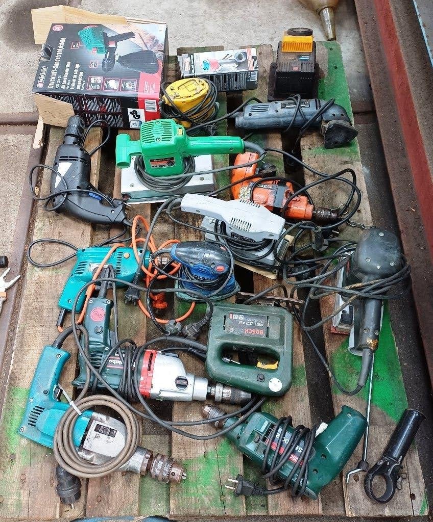 Pallet electrisch gereedschap, Ophalen, Gebruikt