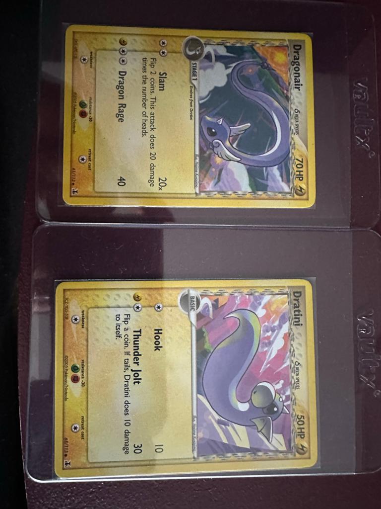 Dratini 65/113 en Dragonair 41/113 Delta species, Ophalen of Verzenden, Zo goed als nieuw