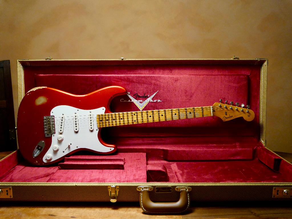 Fender Custom Shop '58 Stratocaster -REL Candy apple red '22, Muziek en Instrumenten, Snaarinstrumenten | Gitaren | Elektrisch