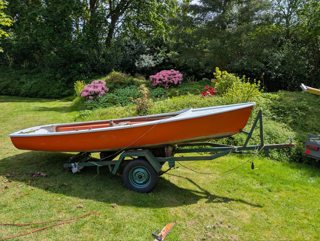 polyester boot / visboot 420 cm boot plezierboot  zeilboot, Watersport en Boten, Kano's, Ophalen, Gebruikt, Overige typen